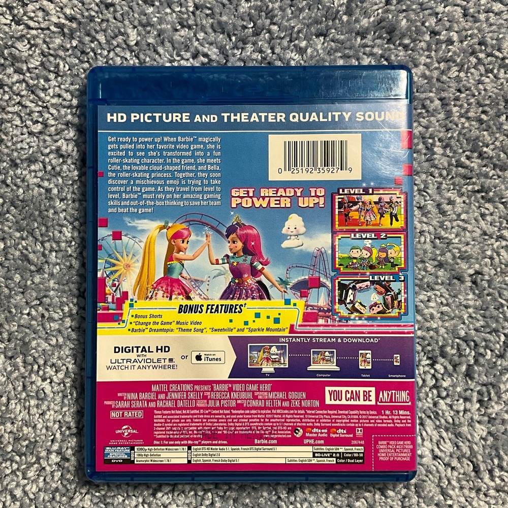 Barbie Video Game Hero Blu-ray - Picture 2 of 6